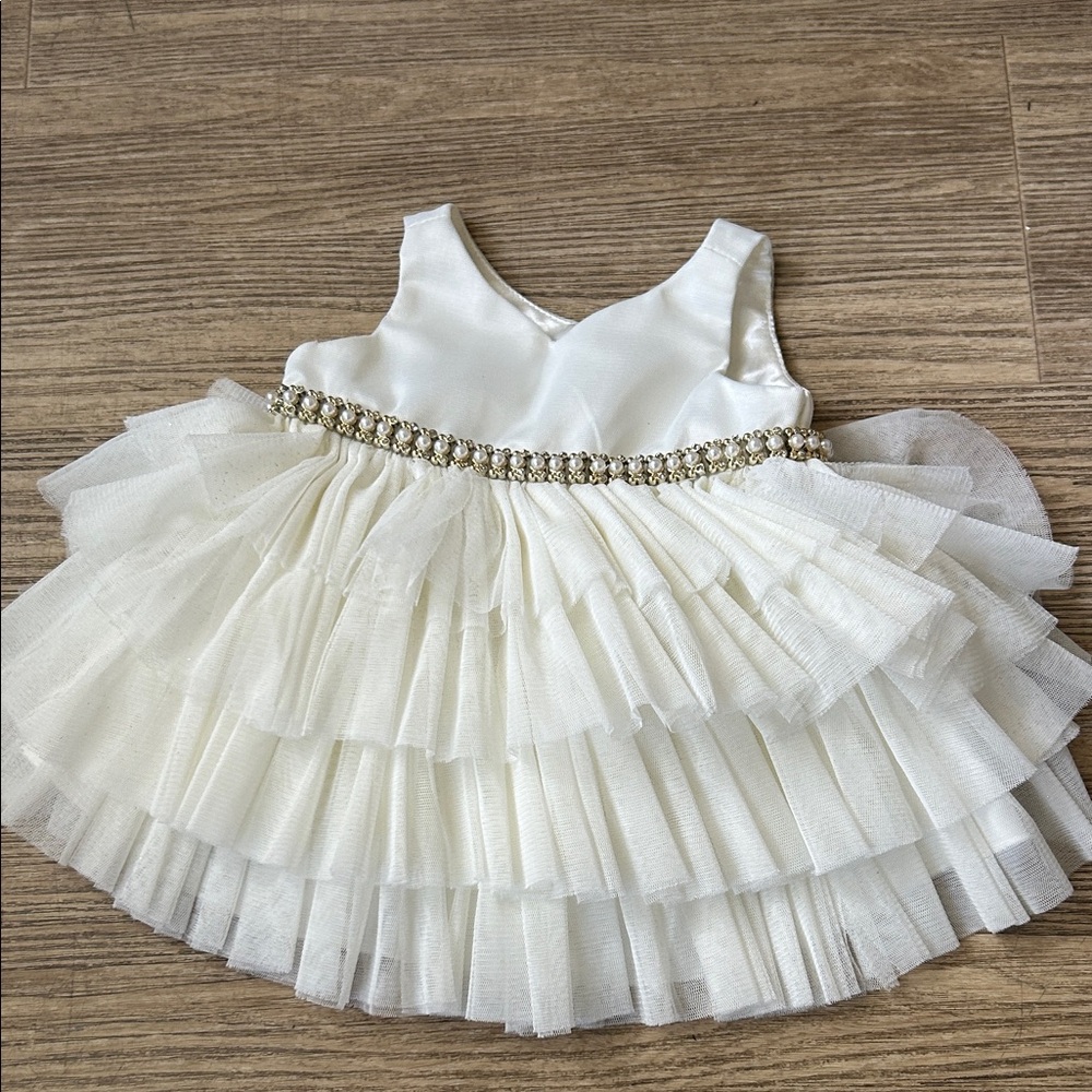 American Princess White Formal Dress
